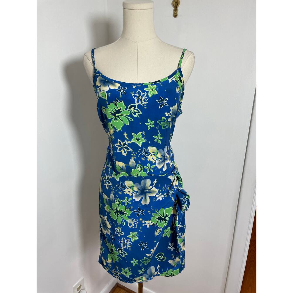 90S Y2K MINI SLIP WRAP DRESS SMALL